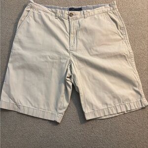Tommy Hilfiger Men Classic Cream Flat Front Shorts